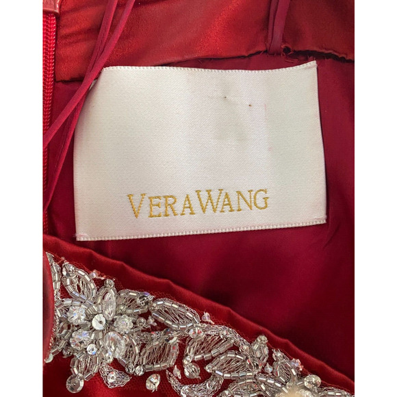 Vera Wang - Mother of bride/ Prom Formal SZ 10 Strapless Dress Elegant - Picture 4 of 4